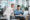 Excited, laptop or professional people celebrate news, online SEO achievement or design agency success. Web designer, winner or diversity team announcement, notification or winning celebration cheers.