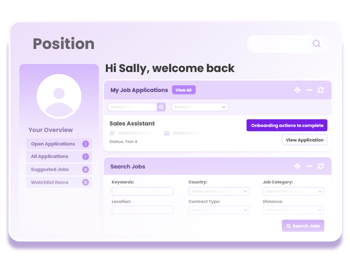 Onboarding Candidate View