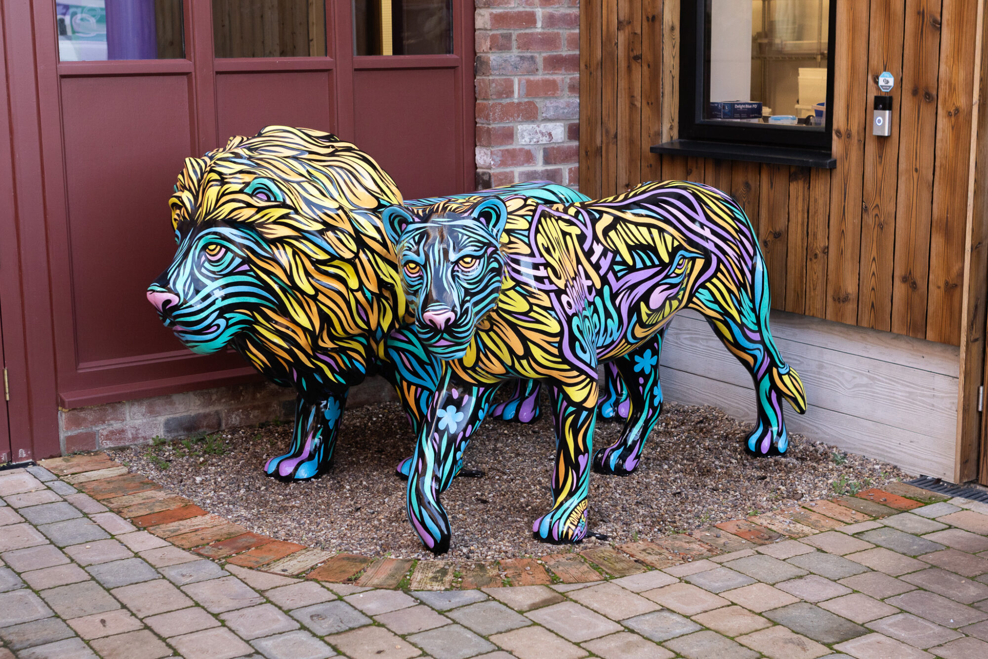 Close up image of SCHC Pride of Yorkshire Lions outside Victoria, Sheffield